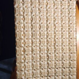 Vintage clutch 40's plastic flex purse